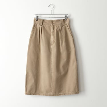 vintage Banana Republic beige cotton mid length skirt 