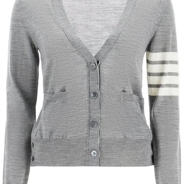 Thom Browne 4-Bar Wool Melange Cardigan Women