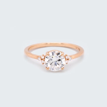 Anne Round 1.10 White Diamond Engagement Ring