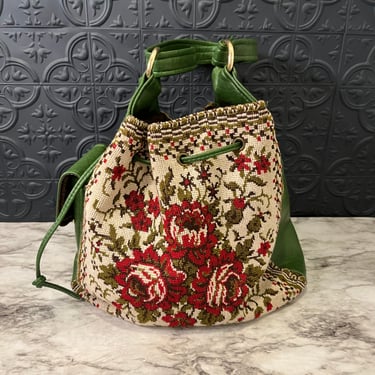 Green Tapestry Purse
