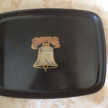 Wonderful  VintageLiberty Bell Tray by Couroc of Monterey-12 1/2" 