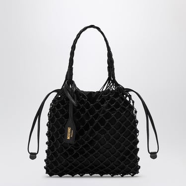 Moschino Basket Net Black Nappa Bag Women