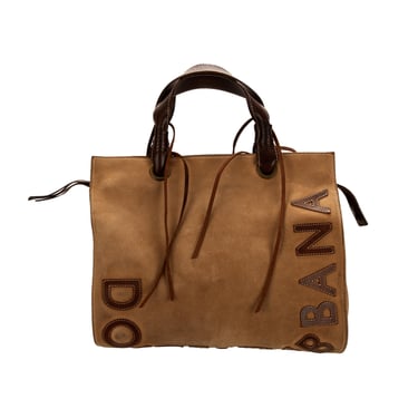 Dolce and Gabbana Brown Suede Tassel bag