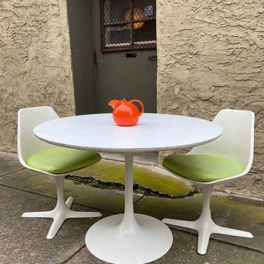 Mid century dining set Tulip table and chairs Burke dining set 