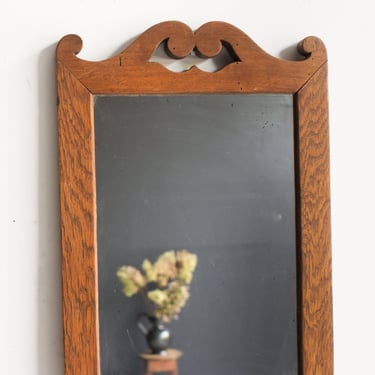 Oak Scroll Mirror