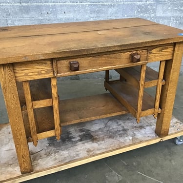 Mission Style Oak Office Desk (Seattle)