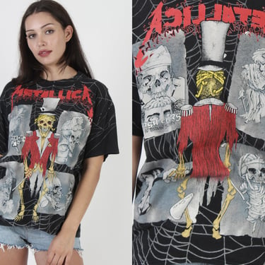 1992 Metallica All Over Print Ringmaster Vintage T Shirt 