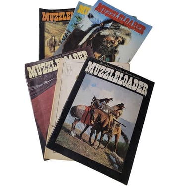 Muzzleloader (6) Magazine Lot 1983 Publication for Black Powder Shooters Hunting 