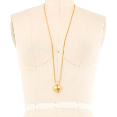 Givenchy Goldtone Heart Pendant Necklace
