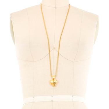 Givenchy Goldtone Heart Pendant Necklace