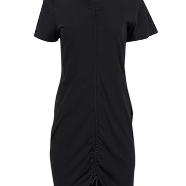 T by Alexander Wang - Black Ruched Front Shirtdress Sz S