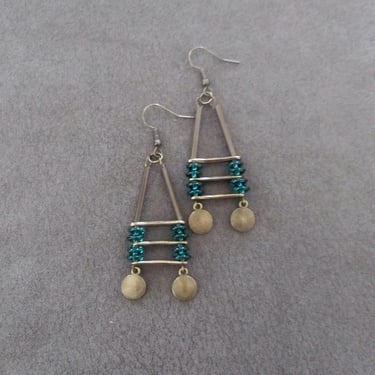 Unique mid century modern dangle earrings 6 