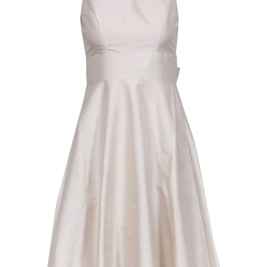 Alfred Sung - Champagne Low Bow Back Dress Sz 0