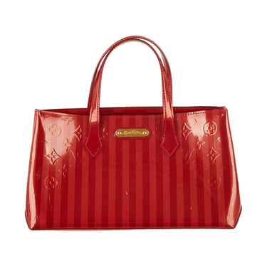 Louis Vuitton Red Monogram Striped Top Handle Bag