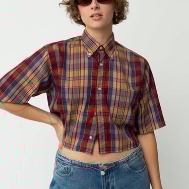 Re-Worked Cropped Button Up