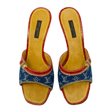 Louis Vuitton Denim Monogram Heels