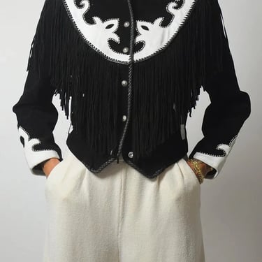 Western Studded Fringe Jacket