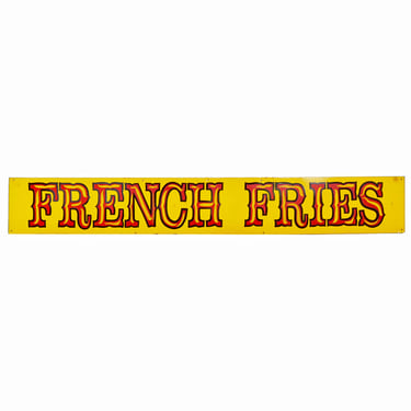 Vintage Carnival “French Fries” Sign