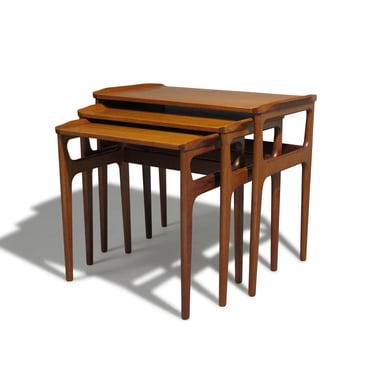 Erling Torvits Danish Teak Nesting Side Tables