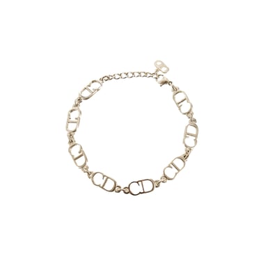 Dior Silver 'CD' Charm Bracelet