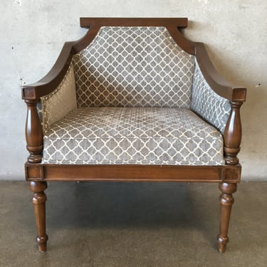 Wood Arm Accent Chair
