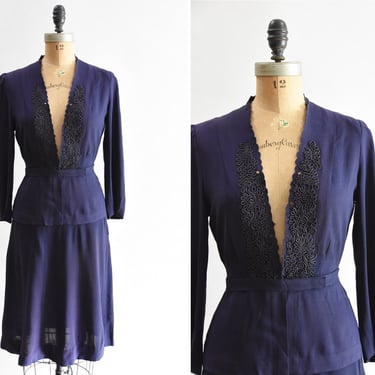 1930s Well Versed suit set 