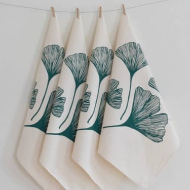 Organic Cotton Napkins | Gingko | Set of 4