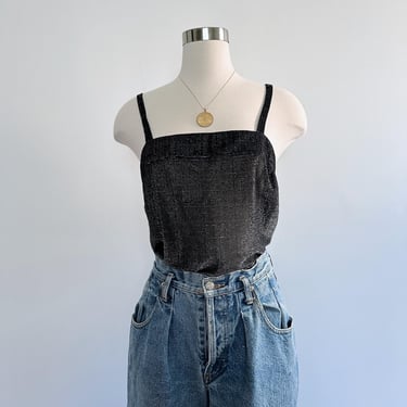 Vintage Square Neck Metallic Tank 