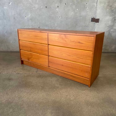 Vintage Teak Six Drawer Dresser - Made in Denmark