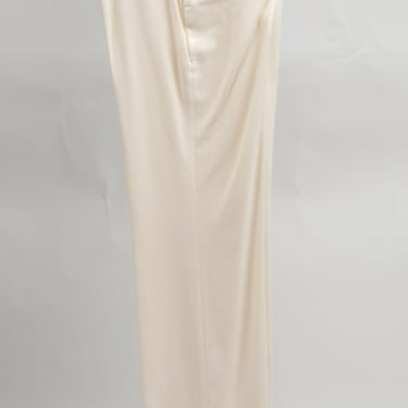 Vintage Christian Dior Boutique Designer Cream Ivory Womens Ladies Dress Pants Size 6 