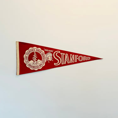 Vintage Stanford University Full Sized Pennant 