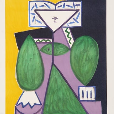 Femme en Vert et Mauve, Pablo Picasso (After), Marina Picasso Estate Lithograph Collection 