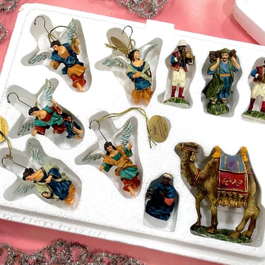 VINTAGE: 10pcs - Hawthorne Village Nativity Figurine Set - 