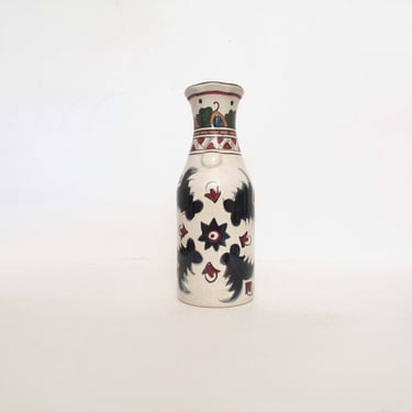Vintage Tabletops Unlimited Boulevard Deruta Blue Floral Wine Carafe Decanter Vase 