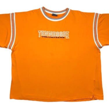 Vintage 90s University of Tennessee Volunteers Cut & Sewn Embroidered Collegiate Style T-Shirt Size XL/XXL 