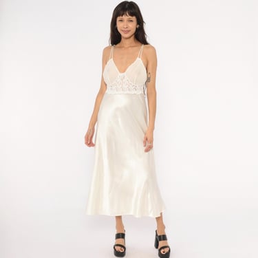 Sheer Nightgown Lingerie White LACE Slip Dress 70s 80 | Shop Exile -  Tucson, AZ | ATTIC