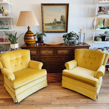 Sunny Yellow Chairs by Burlington Mfg. Corporation