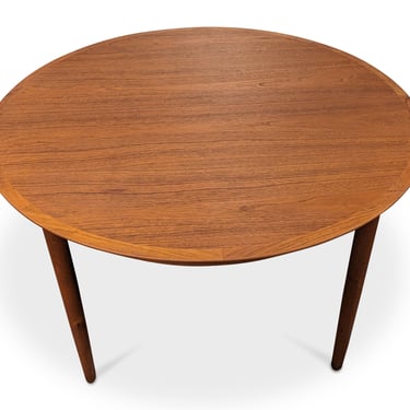 Round Teak Dining Table w 2 Leaves - 102315
