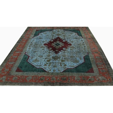 #1473 Vintage Overdyed Persian Area Rug