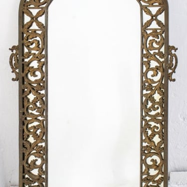 Gilt Brass Mirror Early 20th Century