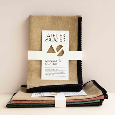 Atelier Saucier: Luxxe Linen Napkin Set
