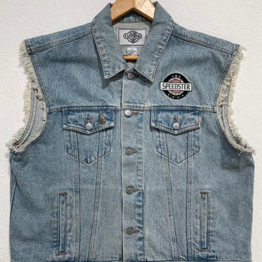 Denim Vest Tasmanian Devil "The Speedster 1955" Sz. L