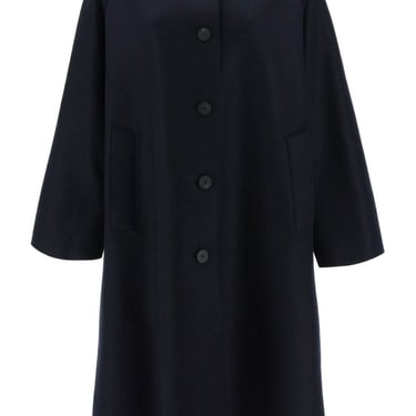Harris Wharf London Balmacaan Coat In Pressed Wool Women