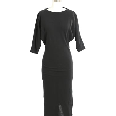 90s ESPRIT black wool knit dress 