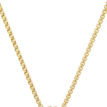 Slide-On Pave Mini Heart Necklace (By Special Order)