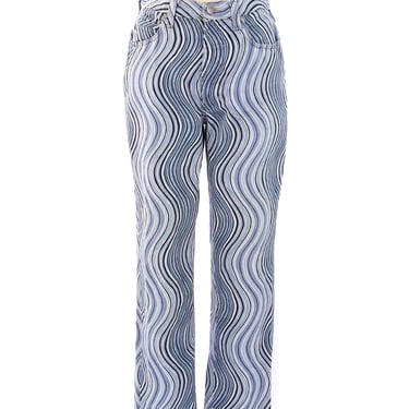Gianni Versace Swirl Print Jeans