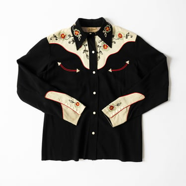 Vintage Embroidered Western Blouse