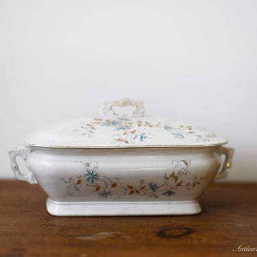 Antique Ironstone Tureen with Lid 