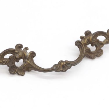 Vintage 6 in. Brass French Dresser Drawer Pull