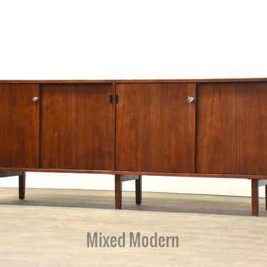 Florence Knoll Walnut Credenza 